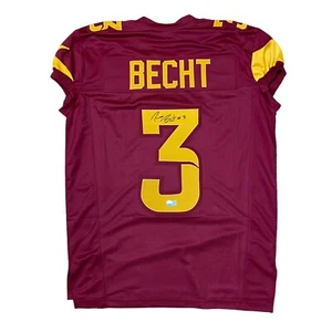 Rocco Becht Signed Game Cut Red Jersey Iowa State Cyclones BAS - Picture 1 of 4