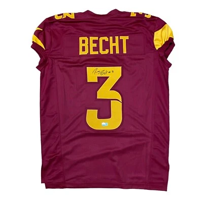 Rocco Becht Signed Game Cut Red Jersey Iowa State Cyclones BAS - Image 1 of 4