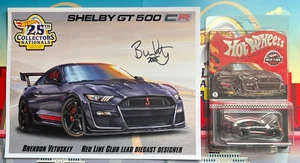 2025 HotWheels St. Louis Nationals Mustang GT500 CR COMBO firmato BRENDON VETUSKEY - Foto 1 di 5