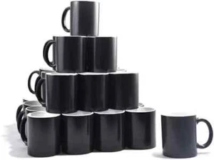 Sublimation Mugs 11oz Black Colour Changing Mugs Heat Press Box of 36 Mugs - Picture 1 of 3