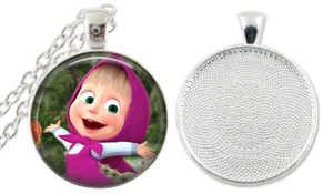 1 MASHA And The BEAR Bezel Necklace - Picture 1 of 1