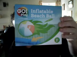 GO PLAY ! INFLATABLE BEACH BALL KIDS GARDEN POOL HOLIDAYS BATH POOL SEA FUN - Picture 1 of 1