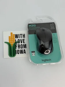 Logitech - M310 Wireless Optical Ambidextrous Mouse - Black - Brand New SEALED - Picture 1 of 3