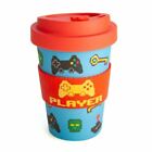 Gamer Large Eco Bamboo Travel Mug Takeaway Travel Coffee Pun Cup Reusable