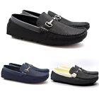MENS SLIP ON LOAFER BUCKLE DRIVING CASUAL MOCCASIN BOAT DECK PRINTED SHOES SIZE