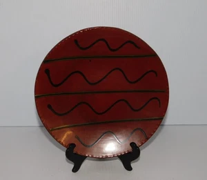 BREININGER ROBESONIA PA REDWARE 9 1/4" PIATTO BASSO 1984 - Foto 1 di 2