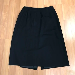 Talbots Plus 20w (Fits 38In) Vintage VTG Lined Wool Maxi Skirt Black - Picture 1 of 11