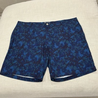 Pantalones Cortos Peter Millar 38x8 Azul Yankee Carboro Estampado Camuflaje Golf Sarga Chino Hombres Nuevos Foto 1 de 4
