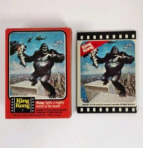 1976 Topps King Kong Trading Card & Sticker Set Complete - Picture 1 of 10