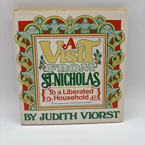 A Visit From St. Nicholas to a Liberated Household Judith Viorst 1977 Humor VTG - Imagen 1 de 12