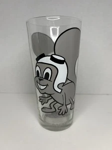 VINTAGE ROCKY & BULLWINKLE PEPSI COLLECTOR Series Grey Rocky Glass Rare - Bild 1 von 9