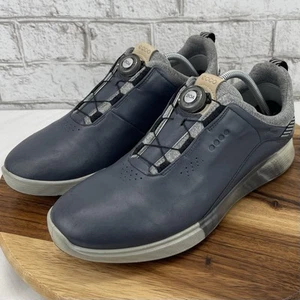 Ecco S-Three Mens 10.5 Extra Wide Boa Gore-Tex Blue Leather Spikeless Golf Shoes - Picture 1 of 18