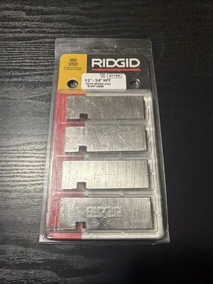 Ridgid 47765 Universal High-Speed Right-Hand Dies 1/2" to 3/4" -14 NPT - Image 1 of 2