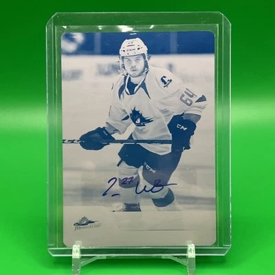 2021-22 Upper Deck AHL - Trey Fix-Wolansky #25 Printing Plate Black Achievement - Image 1 of 4
