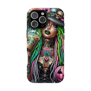 Bunte Handyhülle mit Goth-Ästhetik, schlagfest, Handy […] - Bild 1 von 74