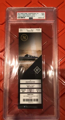 DEREK JETER 2017 Number #2 Retirement FULL Ticket PSA 9 MINT, POP 6, 2 Higher!!! - Image 1 of 3
