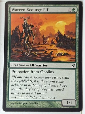 Warren-Scourge Elf - Lorwyn - Magic the Gathering MTG Nice! - Image 1 of 3