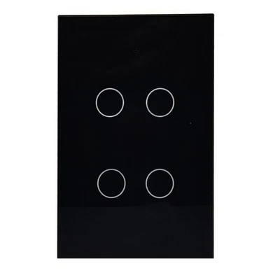 1/2/3/4 WiFi Smart Wall Zero-fire Touch Light Switch Glass Panel Touch Timer - Image 1 of 4