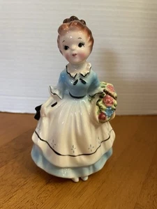 VTG Lego Japan 6” Girl With Flowers Planter Detailed Retro MCM - Picture 1 of 5