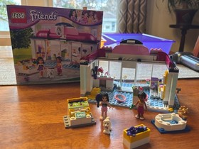 LEGO Friends 41007 Heartlake Pet Salon 💯% Complete w/Manual EUC No Box or PU IL