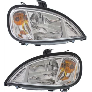 For Freightliner Columbia Headlight 2004-2017 Passenger & Driver | Pair Halogen - Picture 1 of 7