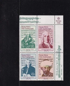 ER02 Northern Cyprus 1985 European year of music - MNH Mini sheet - Picture 1 of 1