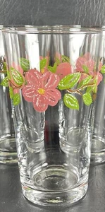 Franciscan Desert Rose Glassware 5 3/4” Tumbler 16 oz Glasses - Imagen 1 de 4