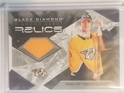 2021-22 UD BLACK DIAMOND DEBUT RELICS JERSEY Philip Tomasino Rookie - Image 1 of 2