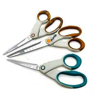 3 Pcs ECR4Kids Cutting Edge Multi Purpose Scissors Stainless Shears Ultra Grip - Picture 1 of 8
