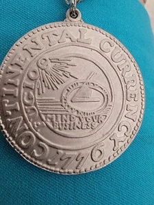 Continental Currency 1776 Coin Necklace We Are One - Picture 1 of 6