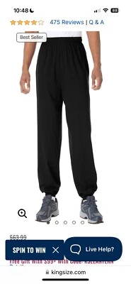 KingSize Mens Big/Tall Elastic Waist Jogger & Short Set LOT of 2 NWT 3XL XXXL - Image 1 of 4