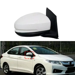 3Pin Right Door Side View Mirror Assembly White For Honda City / Grace 2013-2019 - Picture 1 of 8