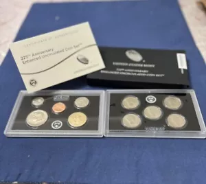 2017-S US MINT 225th ANNIVERSARY ENHANCED UNCIRCULATED 10-COIN SET ORIG BOX COA - Picture 1 of 8