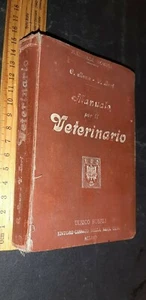 Roux Lari Manuale per il veterinario manuali Hoepli 1906 - Imagen 1 de 3