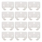  12 pièces tiroir glissières en plastique support pièces guides lisses