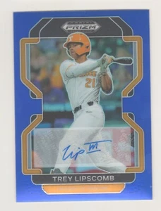 2022 Prizm Draft Picks BLUE PRIZM AUTOGRAPH TREY LIPSCOMB RC Rookie 9/99 AUTO - Picture 1 of 2