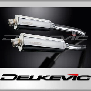 Yamaha FJR1300 2001-2005 Slip On 14" Oval Stainless Exhaust Muffler Kit - Picture 1 of 5