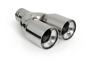 Double Embout de pot d’échappement universel inox rond Pilot TS-46 - Afbeelding 1 van 3