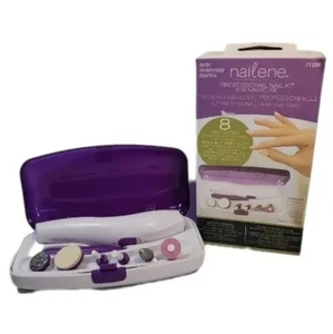 Nailene Profesional Nail Kit For Manicure 9 Piece System Compact Case - Picture 1 of 5