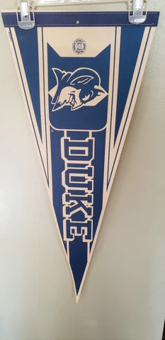 DUKE BLUE DEVILS ACC  RETRO VINTAGE FELT PENNANT 2/12/23 Cover