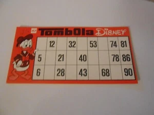ricambio x gioco da tavolo-TOMBOLA DISNEY solo CARTELLA n. 47 - ED.CLEMENTONI - Imagen 1 de 1