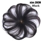 100% Human Hair Wig Toupee Clip On Cranial Roof Hair Topper Thin Hairpiece