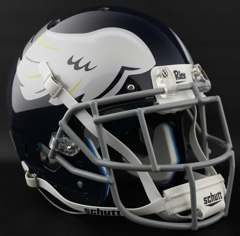 *CUSTOM* RICE OWLS NCAA Schutt XP Authentic GAMEDAY Football Helmet Cover