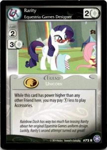 My Little Pony CCG Crystal Games MLP Enterplay Hasbro Rarity #72R - Picture 1 of 2