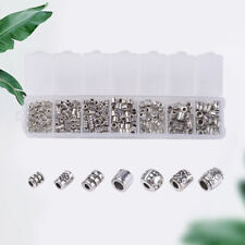  260 Pcs Loose Beads Spacer Jewlery Making Supplies Antique Silver