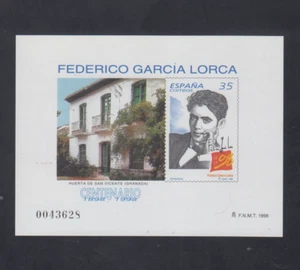 ESPAÑA SPAIN (1998) MNH NUEVO SIN FIJASELLOS - PRUEBA EDIFIL 65 GARCIA LORCA - Imagen 1 de 1