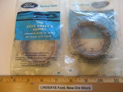 2 PIEZAS NUEVAS SIN ABRIR OEM FORD 1989/1992 SONDA "JUNTA" CONVERTIDOR ENTRADA NOS Foto 1 de 2