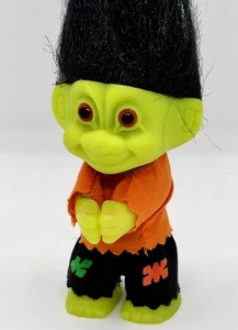 Figura Muñeca Troll Pinza Monstruo Halloween Frankenstein Verde Russ De Colección - Imagen 1 de 6