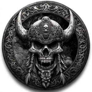 Autoaufkleber Sticker Wikinger Schädel Aufkleber Transparent - Picture 1 of 1