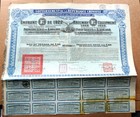 CHINA DARLEHEN EISENBAHN RAILWAY 8 % EQUIPMENT LOAN. 1922.